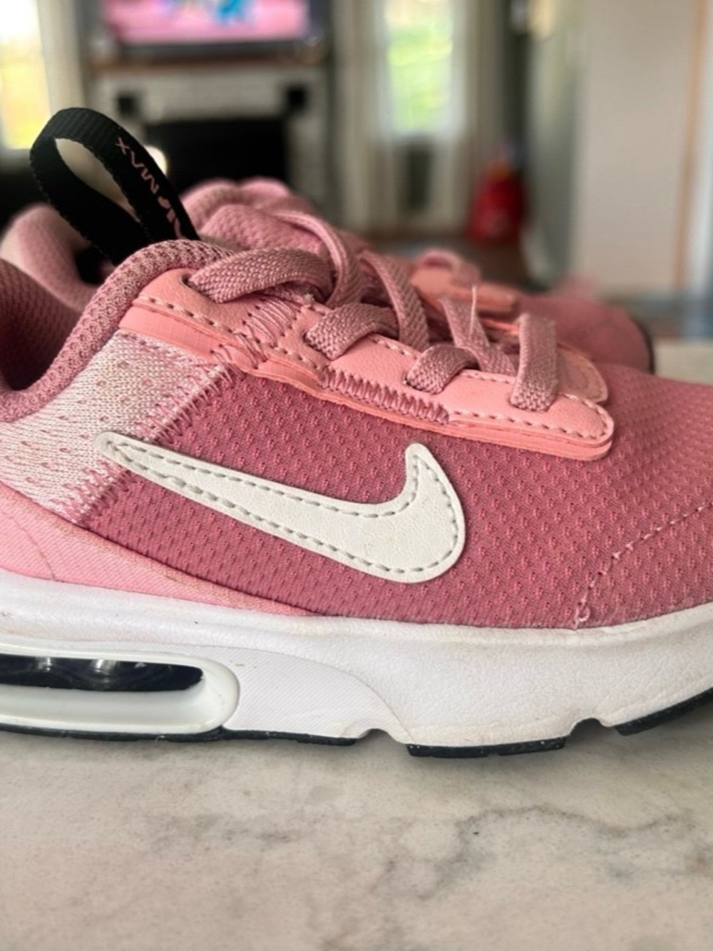 Nike Kids Pink Athletic Sneakers with White Swoosh